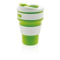 Foldable silicone cup, green