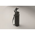 Foldable silicone sports bottle, black