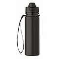 Foldable silicone sports bottle, black