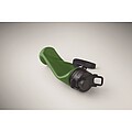 Foldable silicone sports bottle, dark green