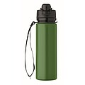 Foldable silicone sports bottle, dark green