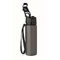 Foldable silicone sports bottle, stone grey
