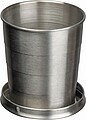 Foldable stainless steel drinking cup