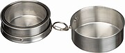 Foldable stainless steel drinking cup