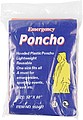 Foldable translucent poncho Red