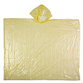 Foldable translucent poncho Red