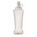 Foldable water bottle 500ml, transparent white