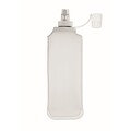 Foldable water bottle 500ml, transparent white
