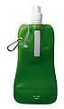 Foldable water bottle, transparent green