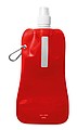 Foldable water bottle, transparent red