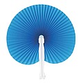 Folding fan, blue