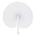 Folding fan, white