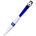 Football ballpen, blue ink. Blue