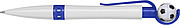 Football ballpen, blue ink. Blue