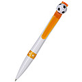 Football ballpen, blue ink. Orange