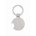 Football keyring with opener, white/black