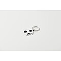 Football keyring with opener, white/black