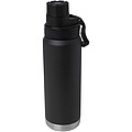 Fortis 700 ml RCS recycled stainless steel copper vacuum insulated water bottle (carbonated safe), solid black