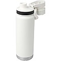 Fortis 700 ml RCS recycled stainless steel copper vacuum insulated water bottle (carbonated safe), white