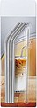 Four stainless steel straws
