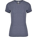 Fox short sleeve womens t-shirt, heather denim blue