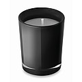 Fragranced small candle in, black