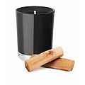 Fragranced small candle in, black