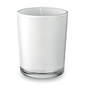 Fragranced small candle, white