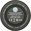 Freal 15W recycled plastic wireless charging pad, solid black
