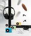 Free Flow TWS earbuds in charging case