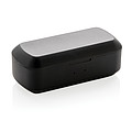 Free Flow TWS earbuds in charging case