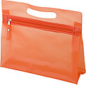 Frosted toilet bag.Pale blue