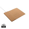 FSC® 10W wireless charging cork mousepad and stand