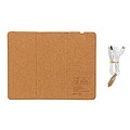 FSC® 10W wireless charging cork mousepad and stand