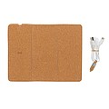 FSC® 10W wireless charging cork mousepad and stand