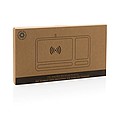 FSC® Bamboo desk organiser 10W wireless charger