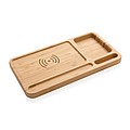 FSC® Bamboo desk organiser 10W wireless charger
