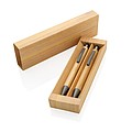 FSC® bamboo modern pen set in box
