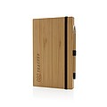 FSC® bamboo notebook and infinity pencil set