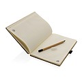 FSC® bamboo notebook and infinity pencil set