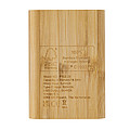 FSC® certified bamboo 5.000 mAh powerbank