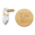 FSC® certified bamboo 5W round wireless charger