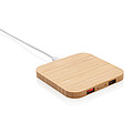 FSC® certified bamboo 5W wireless charger with USB