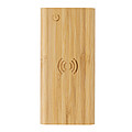 FSC®certified bamboo 8.000 mAh 5W wireless powerbank