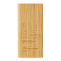 FSC®certified bamboo 8.000 mAh 5W wireless powerbank