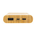 FSC®certified bamboo 8.000 mAh 5W wireless powerbank