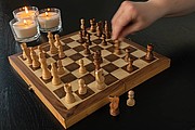 FSC® Luxury wooden foldable chess set