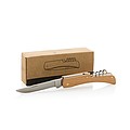 FSC® wooden knife with bottle opener