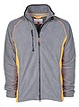 Full-zip fleece, ASPEN+, steel grey/orange, S