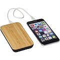 Future bamboo/fabric 6000 mAh wireless power bank
